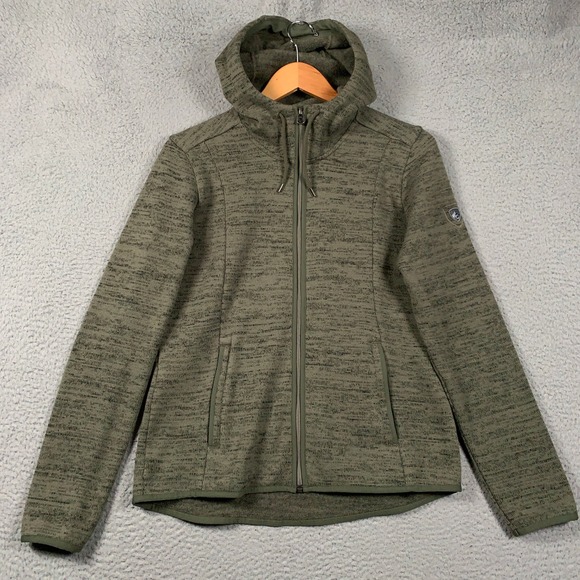 Kuhl Jackets & Blazers - Kuhl Ascendyr Hoody Jacket Womens Small S Green Full Zip Fleece Outdoor Layering
